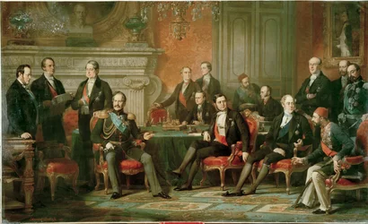 Le Congrès de Paris mettant fin à la guerre de Crimée