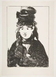 Berthe Morisot en noir, 1872-74.