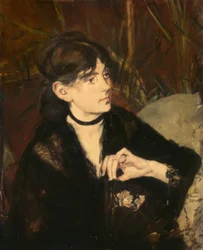 Berthe Morisot tenant un éventail