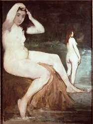 Les baigneuses, 1874. 132 x 98 cm, São Paulo, Musée d