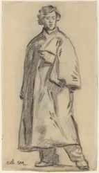 Homme portant un manteau [recto]