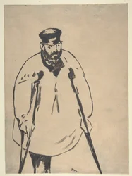 Manet - Un homme aux béquilles, 1878