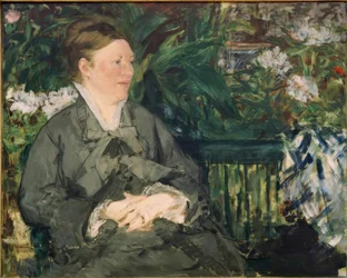Portrait de Madame Manet dans la serre