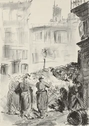 La Barricade, 1871, imprimé en 1884