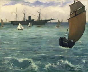 Le Kearsarge à Boulogne, 1864