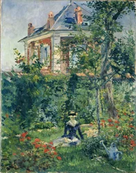 Un coin du jardin de Bellevue, 1880