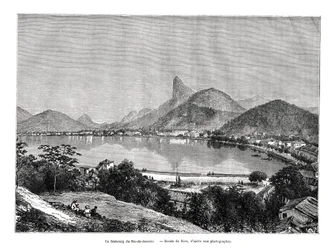 Une banlieue de Rio de Janeiro, Brésil, 19ème siècle