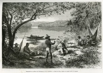 Camp des explorateurs, à la confluence de l