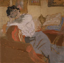 Madame Hessel au Sofa