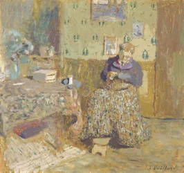 Madame Vuillard cousant, 1920