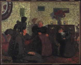 La visite des veuves, 1899