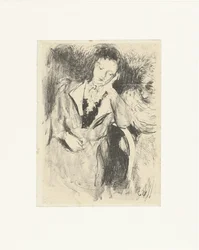 Femme assise sur une chaise