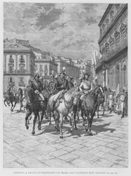 Entrée à Naples de Ferdinand I au milieu de ses alliés autrichiens