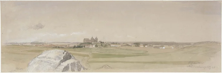Vue de Neidenburg et de ses environs