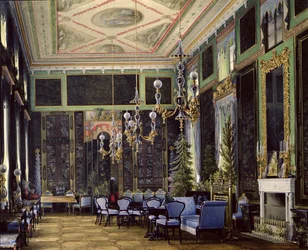 La Salle Chinoise dans le Grand Palais à Tsarskoïe Selo