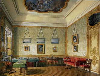Le bureau de travail ou petit cabinet de l