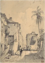 Scène de rue orientale
