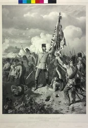 Prince Alexandre de Hesse k. k. lieutenant maréchal de camp dans la bataille du Mincio à Solferino le 24 juin 1859