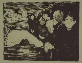 Au chevet du mort. 1896