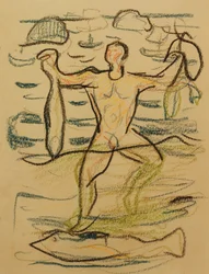 Baigneur avec Poisson