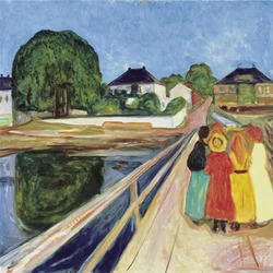 Filles sur le pont