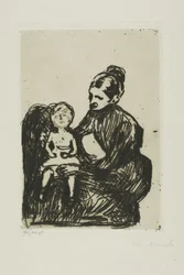 Infirmière avec un garçon / La mère et l