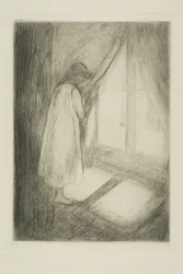 La fille à la fenêtre