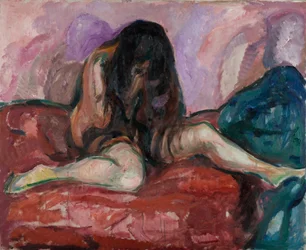 Nue en pleurs