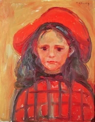 Jeune fille au chapeau rouge
