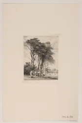 Paysage. Vaches près d