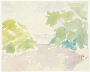 Étude de couleur pour le tableau de Langelinie