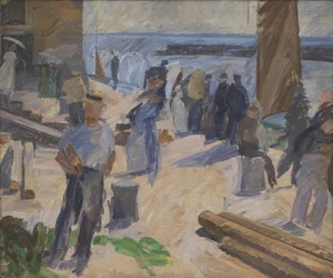 Le bateau postal arrivant, Christiansø