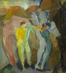 Deux génies. Esquisse