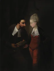 Portia et Shylock, extrait du "Marchand de Venise" de Shakespeare, IV, i