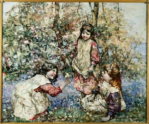 Récolte de primevères