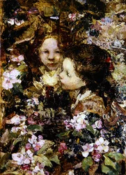Deux filles parmi les fleurs