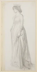 Étude pour Le rêve de belles femmes de Chaucer