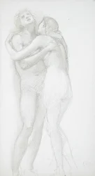 Deux nus enlacés