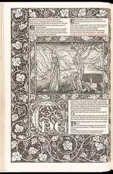 Les Œuvres de Geoffrey Chaucer nouvellement imprimées par Kelmscott Press en 1896