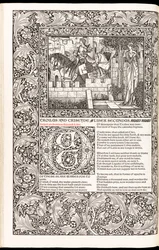 Les Œuvres de Geoffrey Chaucer nouvellement imprimées par Kelmscott Press en 1896