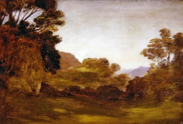 Une route à travers un paysage boisé