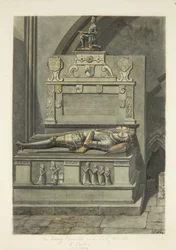 Monument à Sir Henry Newton et Lady Newton dans la cathédrale de Bristol