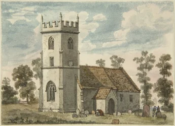 Église inconnue, peut-être Compton Greenfield, vers 1823
