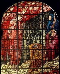 La Fenêtre de la Nativité (détail, Les Bergers)