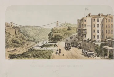 Pont suspendu, depuis Sion Hill, Clifton, c.1875