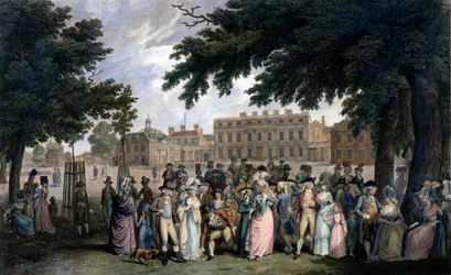 La promenade dans St James Park, vers 1796