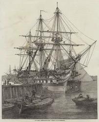 HM Screw Line-of-Battle Ship Caesar, 90, à Portsmouth