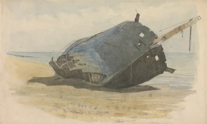 Hulk échoué sur la plage