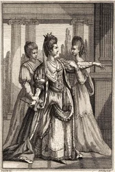 Mary Ann Yates en Cléopâtre dans All for Love de Dryden vers 1778