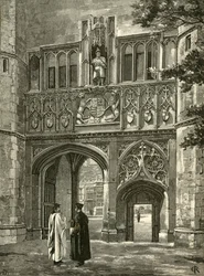 Porte principale, Trinity College, fin du 19e siècle